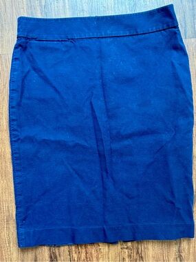 J. Crew Dark Blue Pencil Skirt, Size 4
